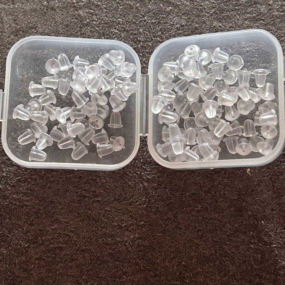 NWOT 100 pcs Silicone Earring Backs